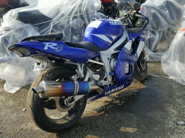 JYARJ04EX1A018720 - 2001 YAMAHA YZFR6 L BLUE photo 4