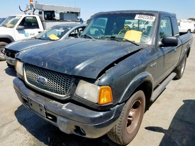 1FTZR15E81PA98405 - 2001 FORD RANGER SUP BLACK photo 2