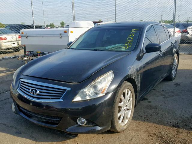 JN1CV6AR2AM254790 - 2010 INFINITI G37 BLACK photo 2