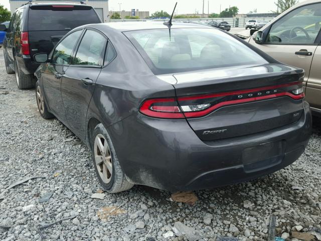 1C3CDFBB5GD555181 - 2016 DODGE DART SXT GRAY photo 3