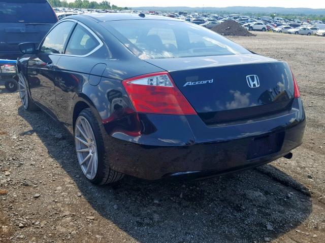 1HGCS12808A024273 - 2008 HONDA ACCORD EXL BLACK photo 3