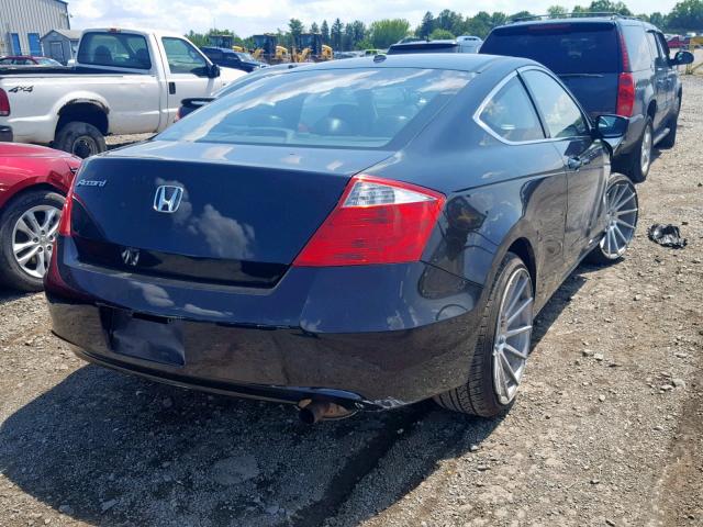 1HGCS12808A024273 - 2008 HONDA ACCORD EXL BLACK photo 4