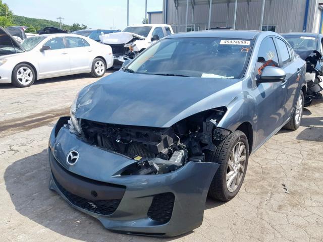 JM1BL1V74C1678826 - 2012 MAZDA 3 I BLUE photo 2