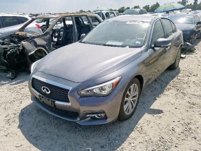 JN1BV7AP4EM692829 - 2014 INFINITI Q50 BASE GRAY photo 2