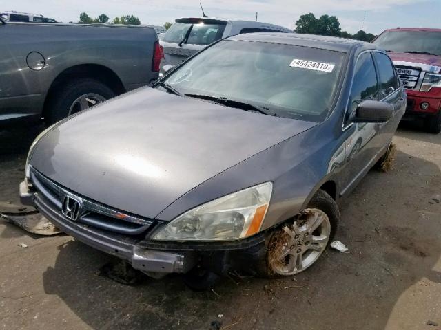 1HGCM56847A088844 - 2007 HONDA ACCORD EX GRAY photo 2