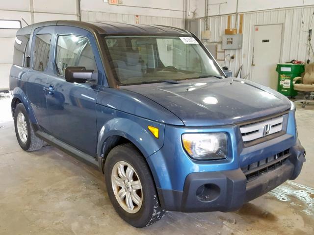 5J6YH28777L013341 - 2007 HONDA ELEMENT EX BLUE photo 1