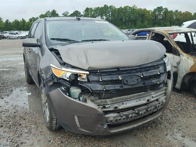 2FMDK3KC1DBA17667 - 2013 FORD EDGE LIMIT GRAY photo 1