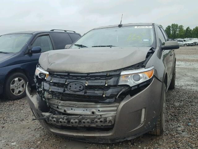 2FMDK3KC1DBA17667 - 2013 FORD EDGE LIMIT GRAY photo 2