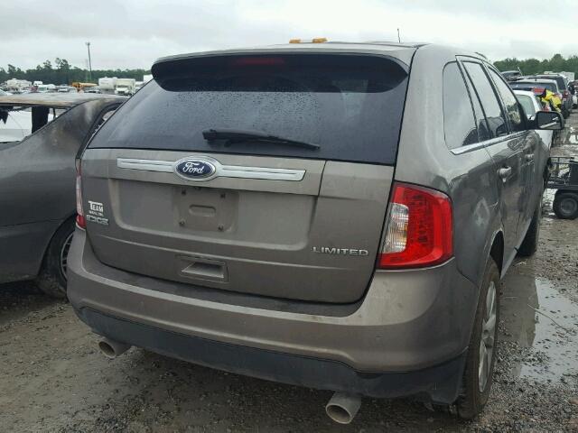 2FMDK3KC1DBA17667 - 2013 FORD EDGE LIMIT GRAY photo 4