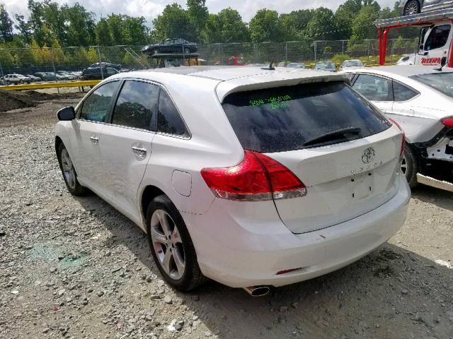 4T3ZK3BB1AU027013 - 2010 TOYOTA VENZA WHITE photo 3