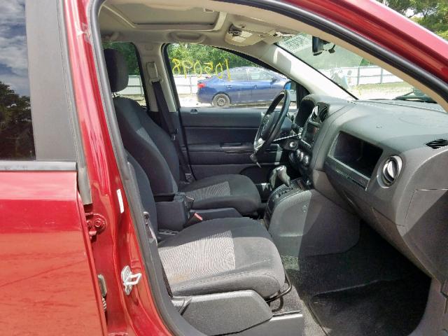 1J4NF1FB8BD135283 - 2011 JEEP COMPASS SP წითელი ფოტო 5