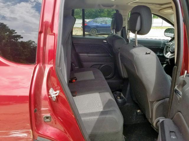 1J4NF1FB8BD135283 - 2011 JEEP COMPASS SP წითელი ფოტო 6