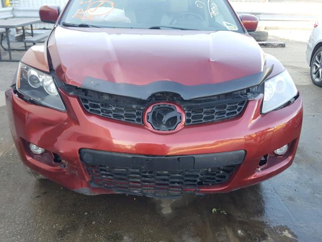 JM3ER293970118506 - 2007 MAZDA CX-7 MAROON photo 9