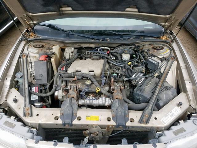 2G4WS52JX11130893 - 2001 BUICK CENTURY CU BEIGE photo 7