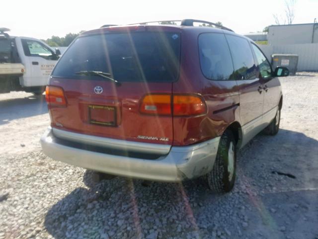 4T3ZF13C5XU149463 - 1999 TOYOTA SIENNA LE MAROON photo 4