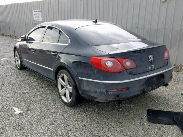 WVWGU73C39E530545 - 2009 VOLKSWAGEN CC VR6 4MO BLACK photo 3