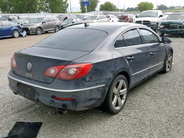 WVWGU73C39E530545 - 2009 VOLKSWAGEN CC VR6 4MO BLACK photo 4