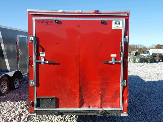 50XBE1211HA004346 - 2017 CARGO TRAILER RED photo 6