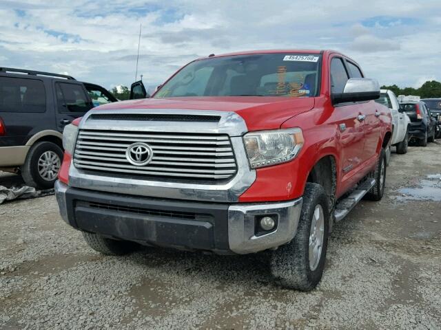 5TFHW5F10EX325390 - 2014 TOYOTA TUNDRA CRE RED photo 2