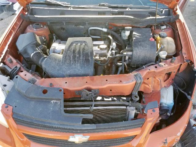 1G1AL18F967631204 - 2006 CHEVROLET COBALT LT ORANGE photo 7