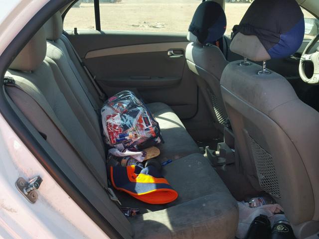 1G1ZB5E03CF361742 - 2012 CHEVROLET MALIBU LS WHITE photo 6