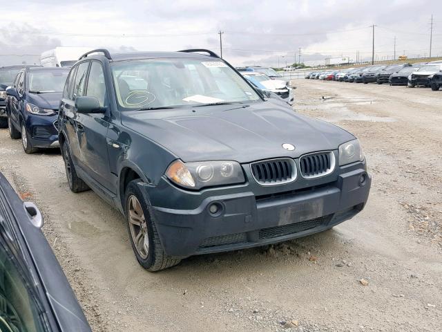 WBXPA93494WA64285 - 2004 BMW X3 3.0I TURQUOISE photo 1