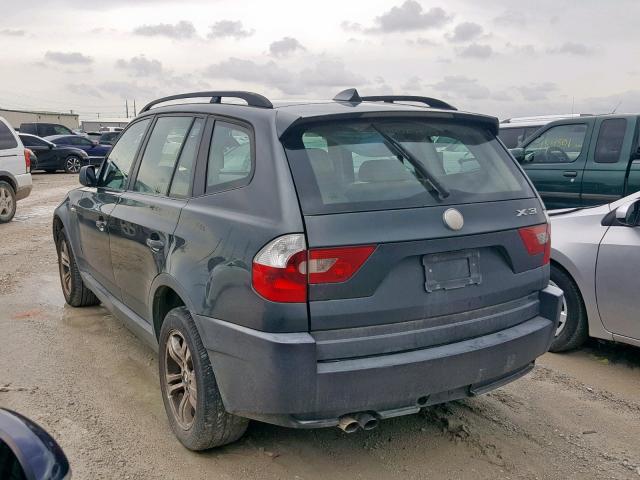 WBXPA93494WA64285 - 2004 BMW X3 3.0I TURQUOISE photo 3