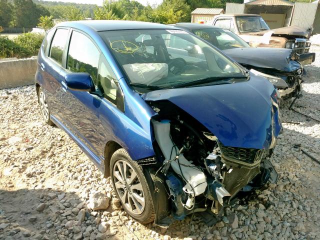 JHMGE8H59DC068203 - 2013 HONDA FIT SPORT BLUE photo 1