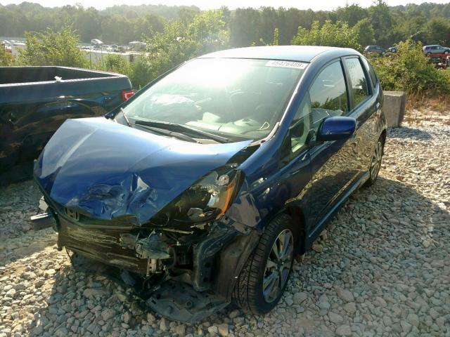 JHMGE8H59DC068203 - 2013 HONDA FIT SPORT BLUE photo 2