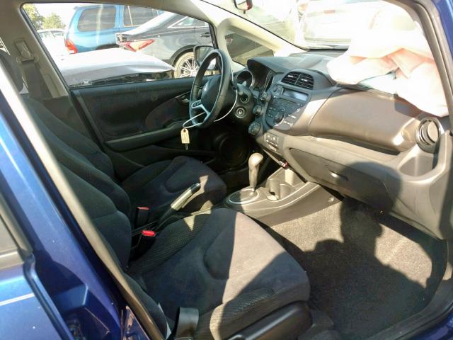 JHMGE8H59DC068203 - 2013 HONDA FIT SPORT BLUE photo 5