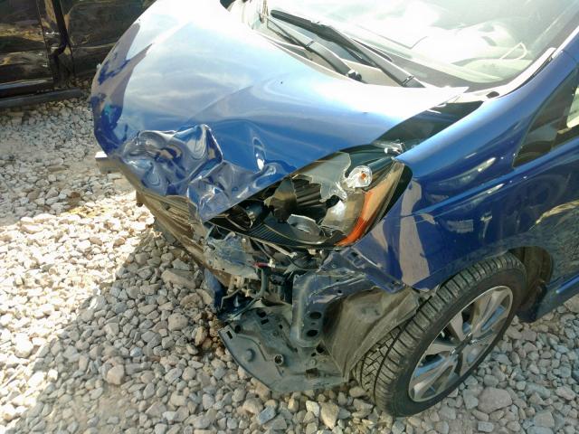 JHMGE8H59DC068203 - 2013 HONDA FIT SPORT BLUE photo 9