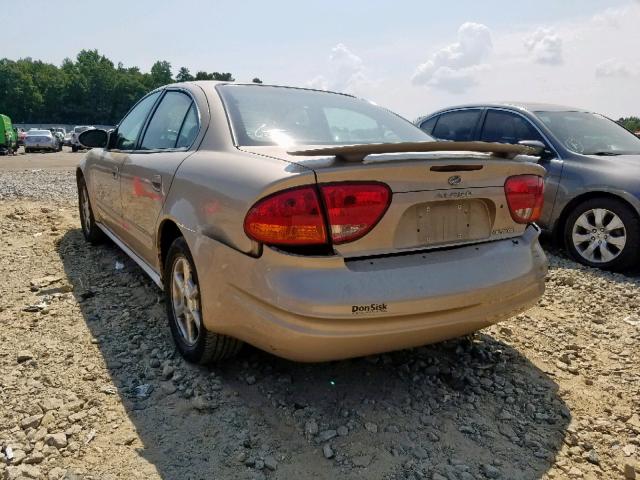 1G3NF52E01C113442 - 2001 OLDSMOBILE ALERO GLS GOLD photo 3