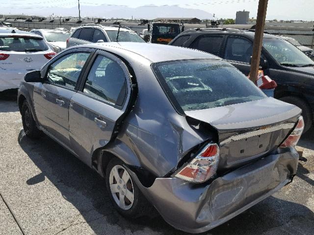 KL1TD5DE3AB073249 - 2010 CHEVROLET AVEO LS GRAY photo 3