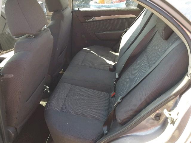 KL1TD5DE3AB073249 - 2010 CHEVROLET AVEO LS GRAY photo 6