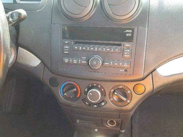 KL1TD5DE3AB073249 - 2010 CHEVROLET AVEO LS GRAY photo 9