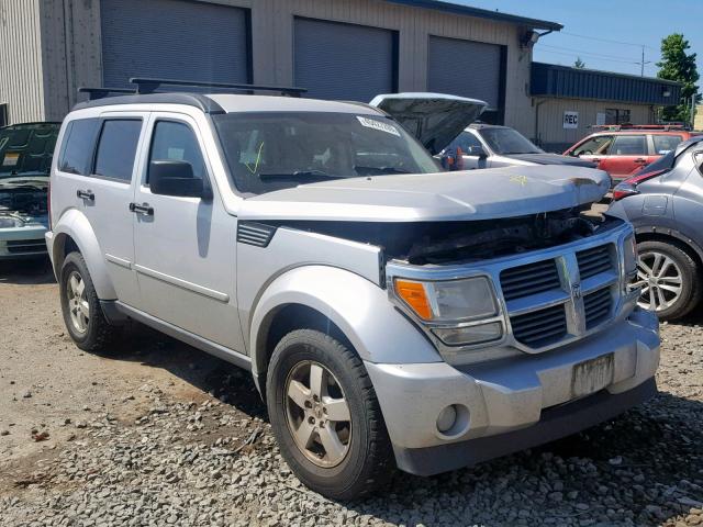 1D8GU28K78W233596 - 2008 DODGE NITRO SXT SILVER photo 1