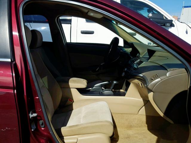 1HGCP264X8A075827 - 2008 HONDA ACCORD LXP MAROON photo 5