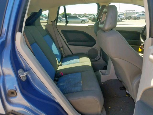 1B3HB48B97D320609 - 2007 DODGE CALIBER SX BLUE photo 6