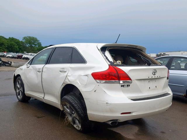 4T3ZK3BB0AU027200 - 2010 TOYOTA VENZA WHITE photo 3