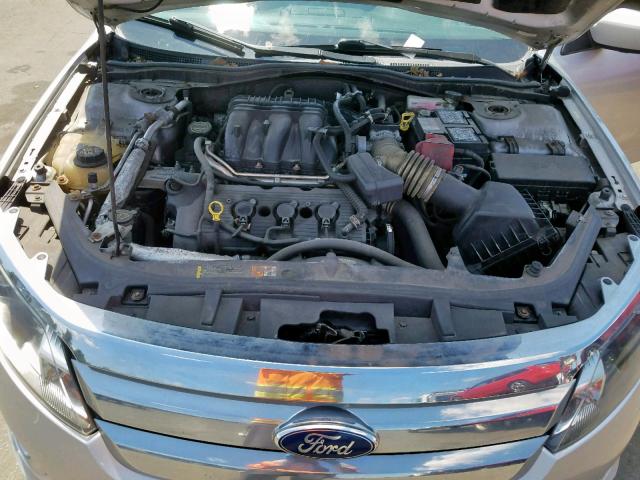 3FAHP0CG2BR182283 - 2011 FORD FUSION SEL SILVER photo 7