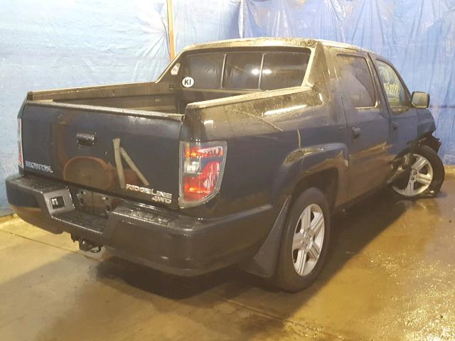 5FPYK1F54EB008110 - 2014 HONDA RIDGELINE BLACK photo 4