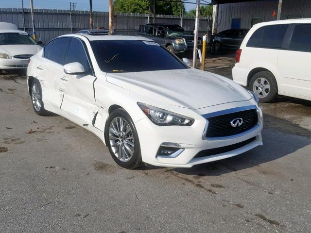 JN1EV7AP4JM362504 - 2018 INFINITI Q50 LUXE WHITE photo 1