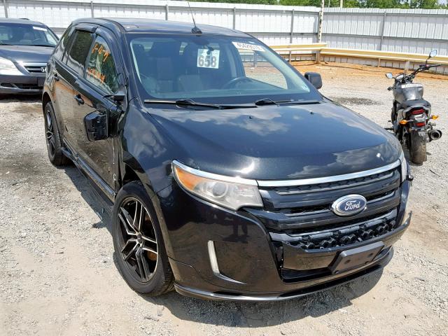 2FMDK4AK5BBA24701 - 2011 FORD EDGE SPORT BLACK photo 1