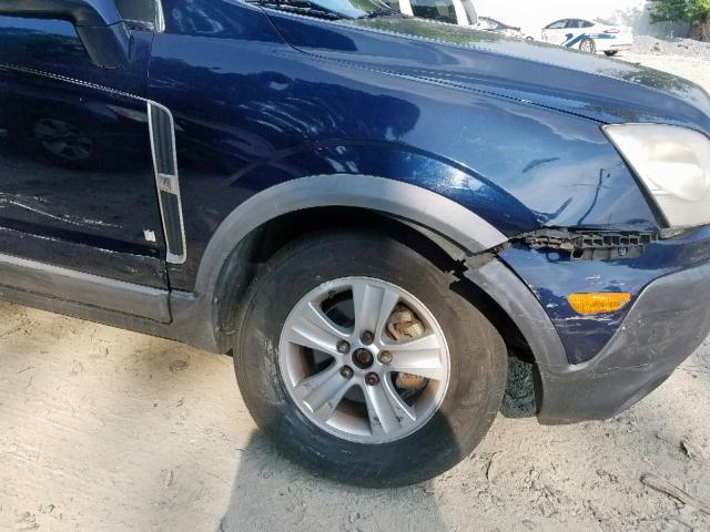 3GSCL33P78S535415 - 2008 SATURN VUE XE BLUE photo 9