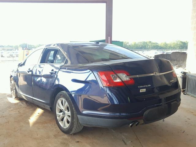 1FAHP2EW4BG154394 - 2011 FORD TAURUS SEL BLUE photo 3