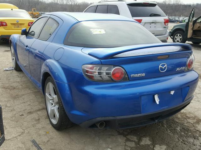 JM1FE173440105051 - 2004 MAZDA RX8 BLUE photo 3