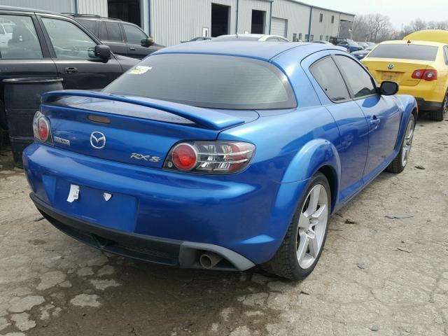 JM1FE173440105051 - 2004 MAZDA RX8 BLUE photo 4