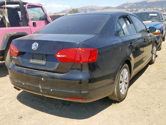 3VW2K7AJ3EM371965 - 2014 VOLKSWAGEN JETTA BASE 黑色 照片 4