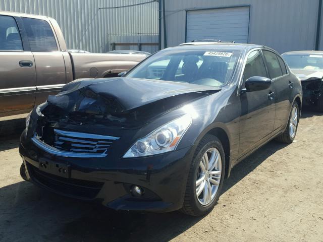 JN1CV6AR4DM751473 - 2013 INFINITI G37 BLACK photo 2