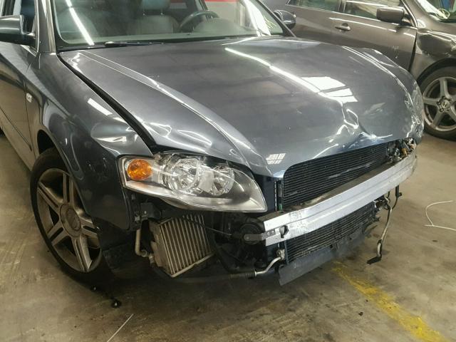 WAUDF78E76A022165 - 2006 AUDI A4 2.0T QU GRAY photo 7